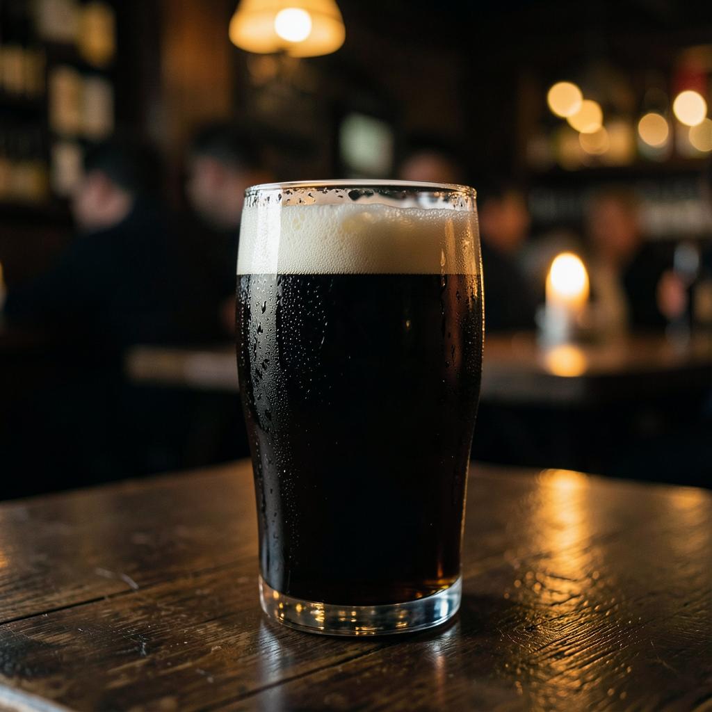 Frisch gezapftes Altbier im Glas